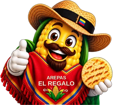 Mazorca de pie con el pulgar arriba